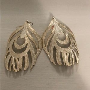 Kendra Scott Gold Feather Earrings